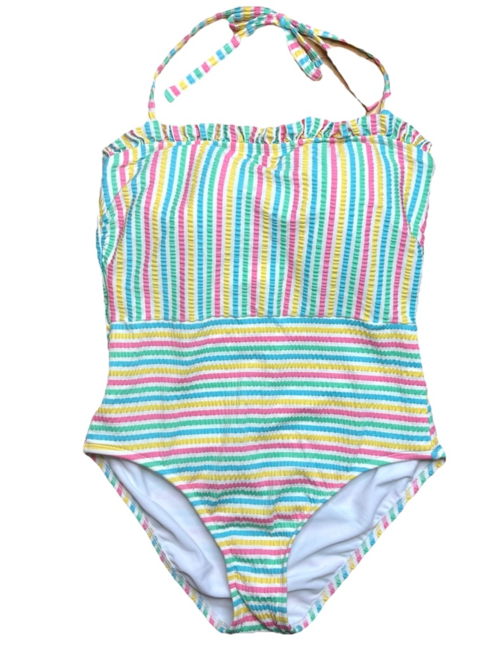 Draper James Striped One Piece Swimsuit